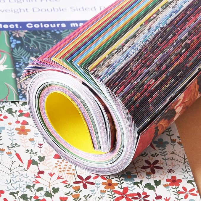 6x6" Origami Paper,100Sheets Double Sided Colored Paper,Square Craft Paper