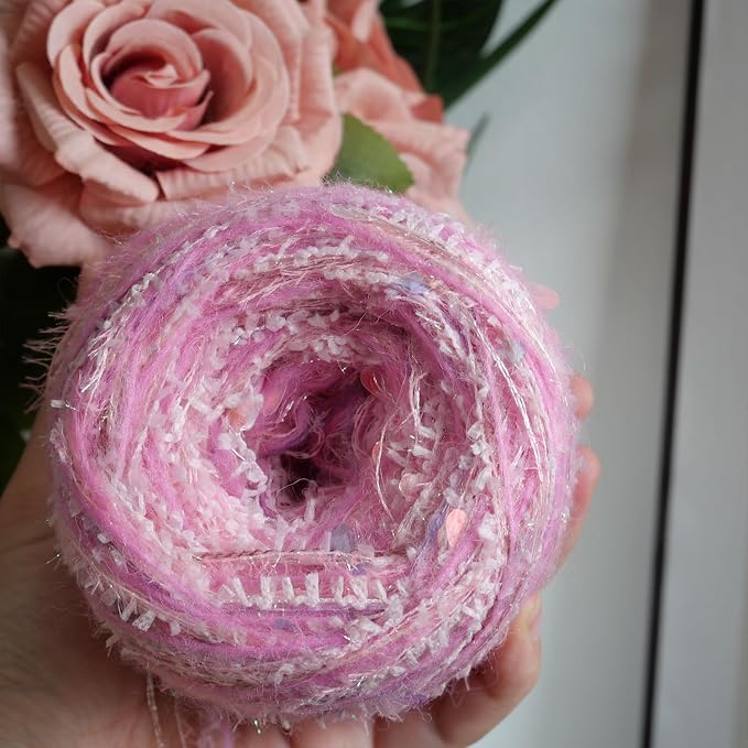 Artisanal Yarn Fancy Yarn Multifiber Blended Yarn Novelty Colorful Soft