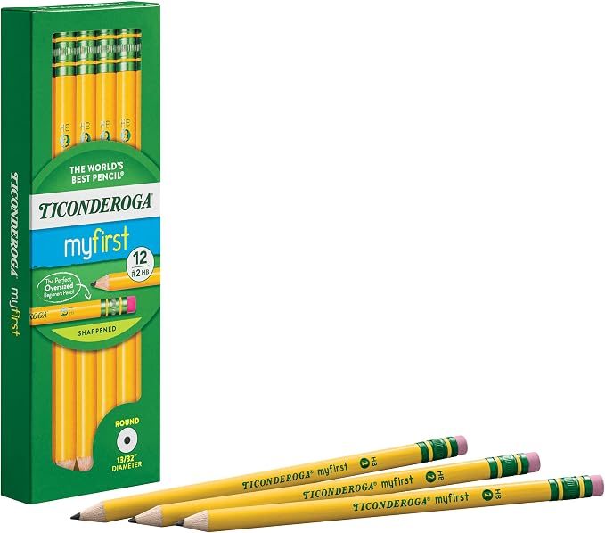 Ticonderoga My First Wood-Cased Pencils, Pre-Sharpened