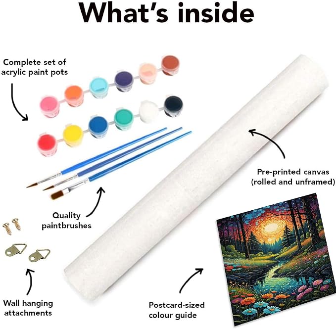 NEGEKFKX Landscape Paint by Numbers Kit for Adults Beginner,Aurora Easy Adult Paint by Number Kits on Canvas DIY Painting for Beginners Art by Numbers for Home Wall Decor 16x20 Inch