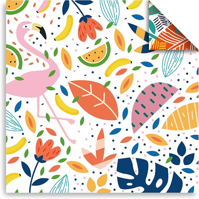 Origami Paper Kit 100 Sheets, 6x6 Inch Double Sided 40 Vivid Colored Paper | 70GSM Colorful Paper,40 Different Pattern Origami Kit,DIY Hand Crafts,Arts Creativity,Easy to Fold,No-Fading.Monet Fresh