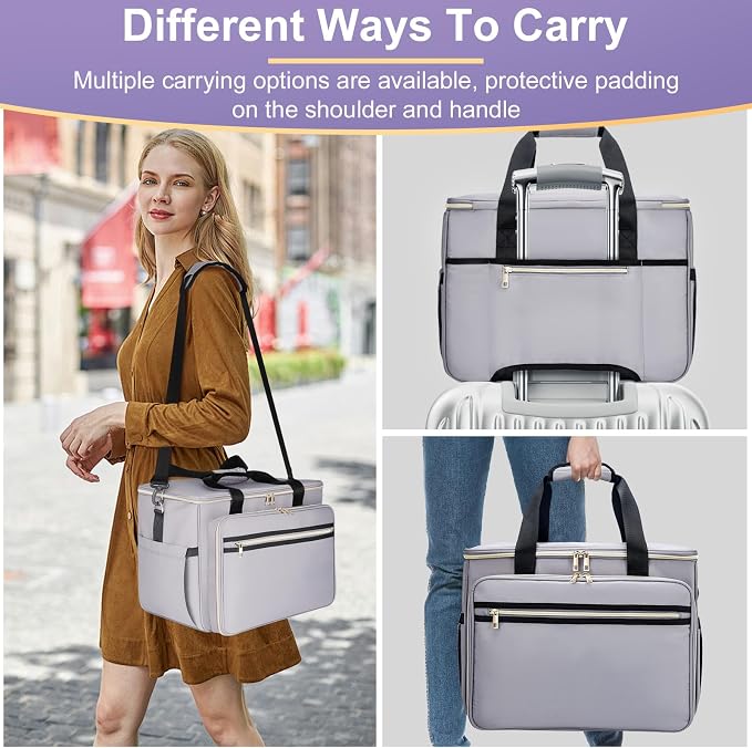 Anitor Sewing Machine Carrying Case with Removable Bottom Padding