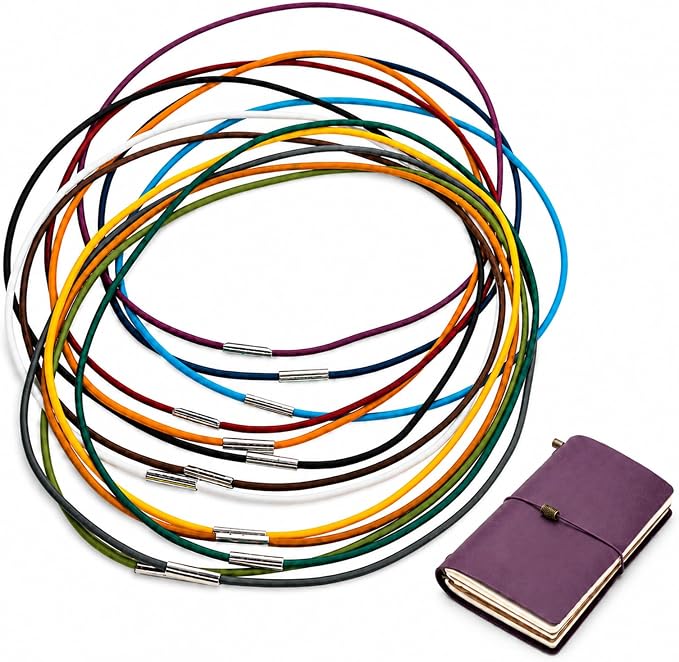 13 Pcs Colorful Elastic Bands for Traveler's Notebook, 13 Unique Colors Connecting Bands Replacement Accessories for Standard Size Journals