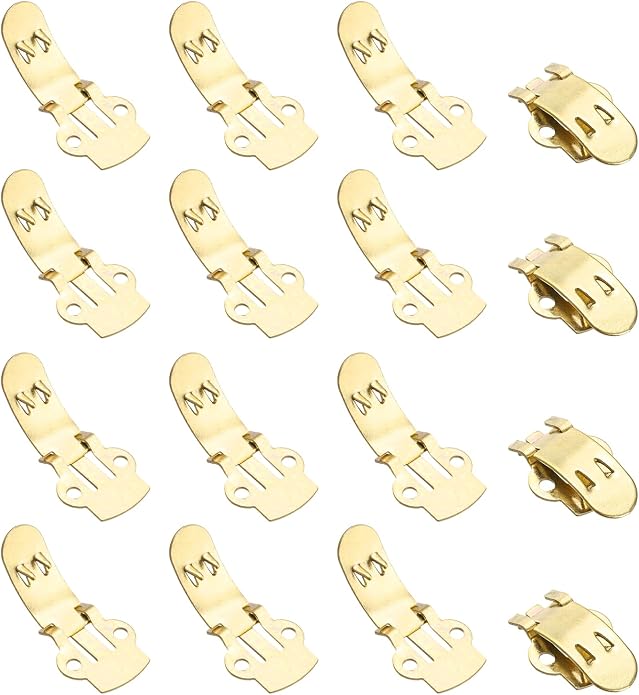 Stainless Steel Flat Blank Shoe Clips, Flat Blank Shoe Clips Bulk Supplies Metal Embellishments for DIY