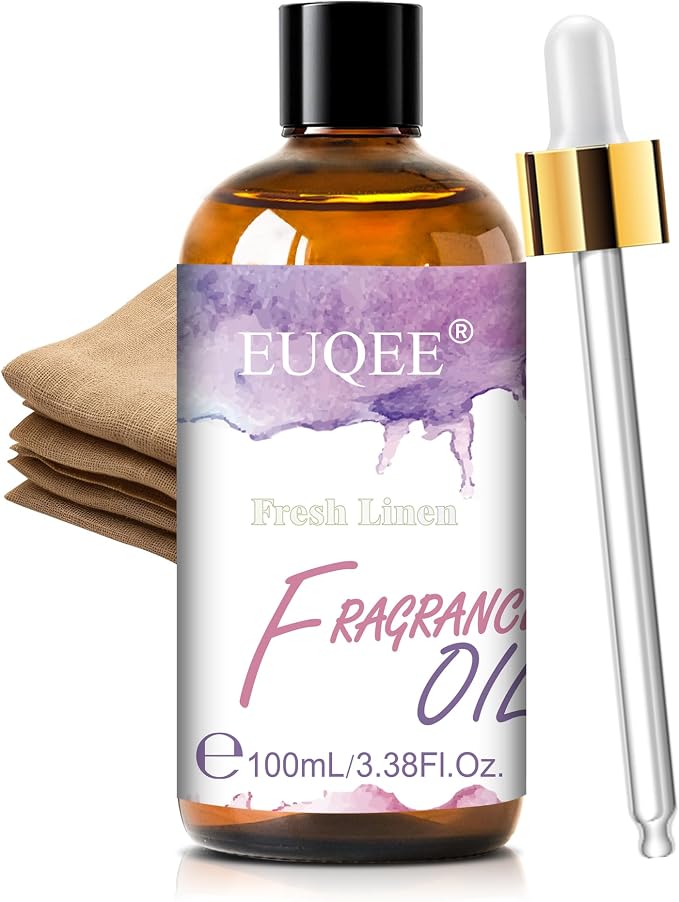 EUQEE Fresh Linen Fragrance Oil for Scented Dryer Balls, 3.38 Fl oz/ 100ml