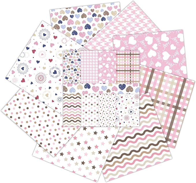 PRSTINCOL Scrapbook Paper,16 Sheets 4.1x5.8 Inch Painted Dots Style Scrapbook Supplies,Single-Sided Vivid Origami Decoupage Paper for DIY Crafts, Card Making, Art Journaling