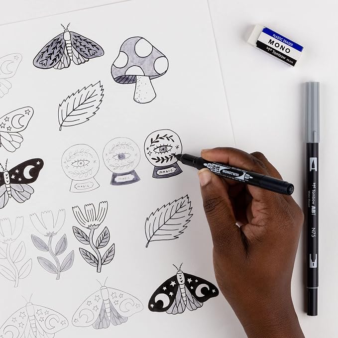 Tombow 56303 Drawing Set 6-Pack. Products for doodles and illustrations