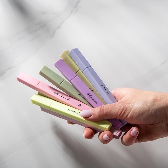 DIVERSEBEE Bible Highlighters with Soft Chisel Tip, No Bleed (Figs)