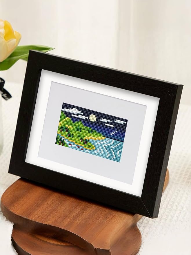 PeakLuv Small Diamond Art Kits Landscape Mini Diamond Painting for Adults