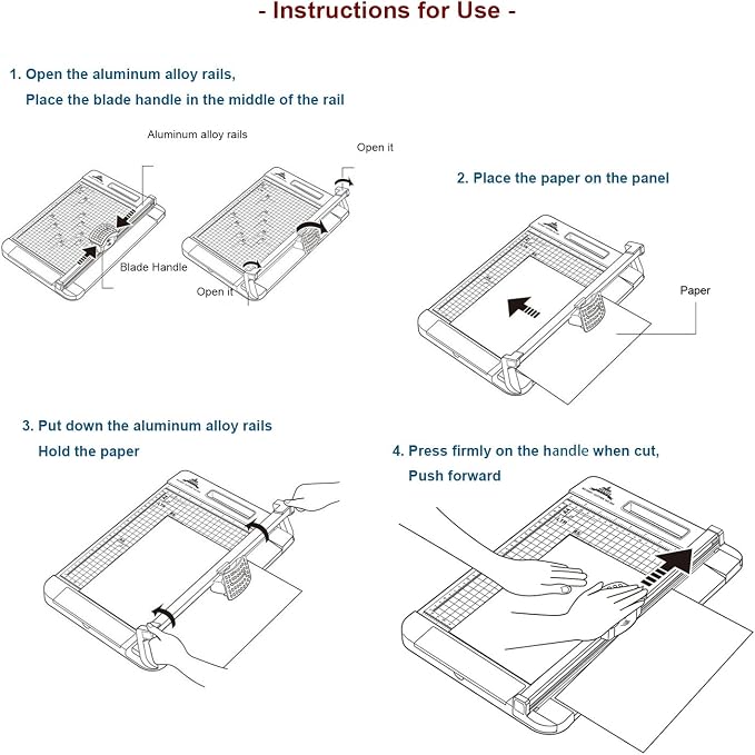 3-Way 12.6 Inch (A4 size) Rotary Trimmer Cutter Perforate & Scallop