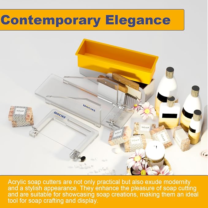 Premium Acrylic Soap molds Making Kit - Craft Exquisite DIY Soaps with Precision