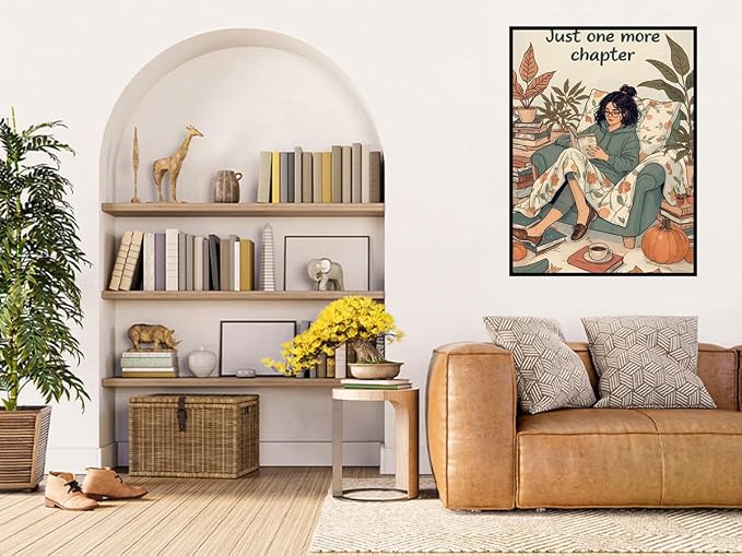Benjenes Gril Reading Book Diamond Art Kits for Adults Diamond Painting