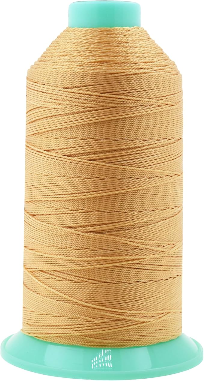 Mandala Crafts Size 277 840D T270 Blonde Bonded Nylon Thread, 800 YDs