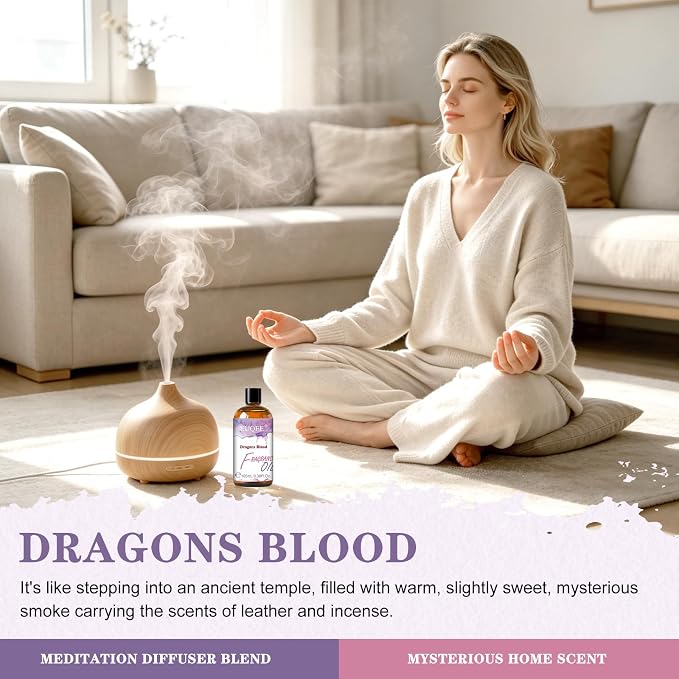 EUQEE 3.38 Fl Oz Dragons Blood Fragrance Oil for Candle Making 100ML