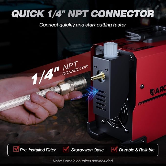 ARCCAPTAIN 60A Non-HF Plasma Cutter Machine, Blowback Pilot Arc, 110V/220V