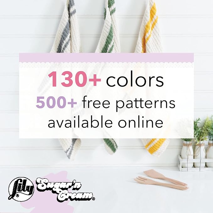 Lily Sugar'n Cream Cotton Yarn for Dishcloths Overcast 6-Pack
