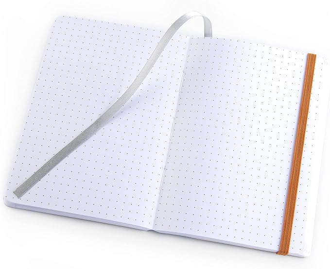 Pentalic 4 x 6" Pocket Dot Grid Traveler Journal, 160 Pages, Gray