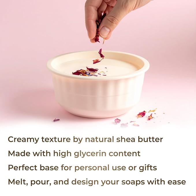 velona 5 lb - Shea Butter Soap Base, Melt & Pour, SLS/SLES Free