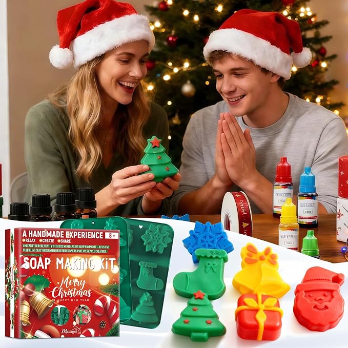 MuseLuxe Christmas Soap Making Kit for Adults