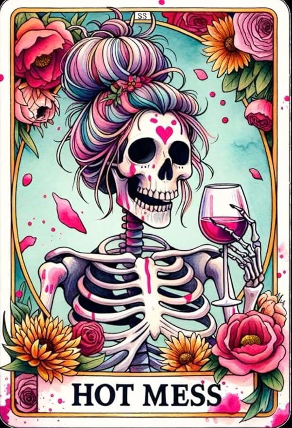 GQYCZZ Skull Diamond Art Kits for Adults-Mexican Dead Diamond Painting Kits for Adults Beginners, 5D DIY Full Drill Round Rhinestone Gem Art Crafts Paintings for Home Wall Decor 12"x16"