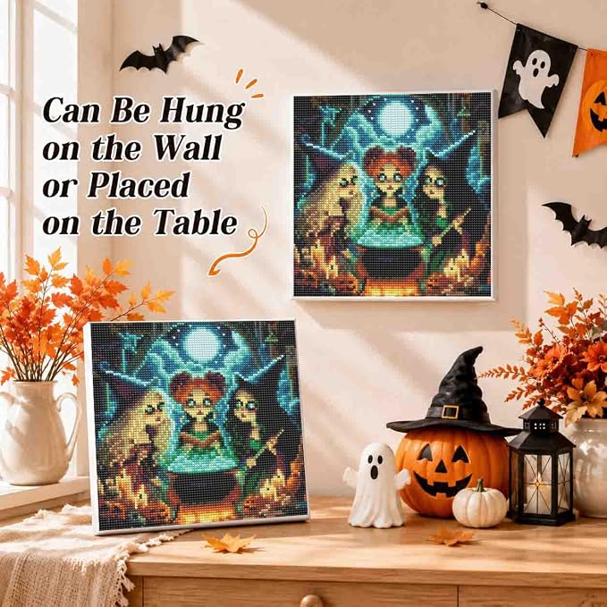 Witch's Poison Diamond Art Kits for Adults with Frame,5D Diamond Painting