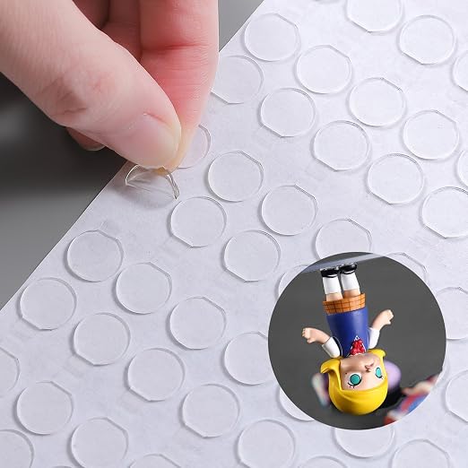 Adhesive Stick dots Two-Sided Sided Mounting Putty Stick Tack for Wall Hanging Crafts Balloons Festival Party Decorations,Clean Removable(0.79"*0.79"-120)