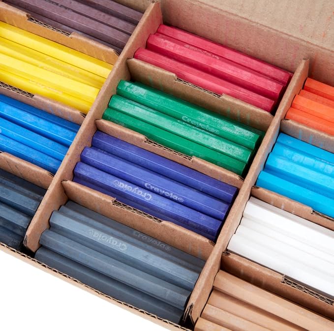 Crayola Color Sticks (120ct), 12 Colors, Teacher Supplies for Classrooms, Woodless Colored Pencils Bulk Classpack, Coloring Pencils for Kids