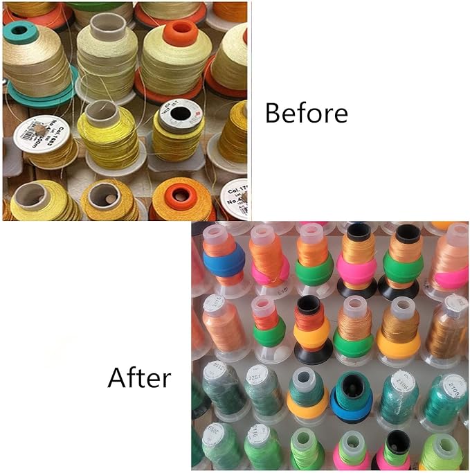 100pcs Thread Spool Savers - Prevent Thread Tails from Unwinding for Sewing and Embroidery Machine Spools