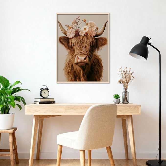 Amaieuin Diamond Art Kits for Adults Beginners Cow Diamond Painting 12x16