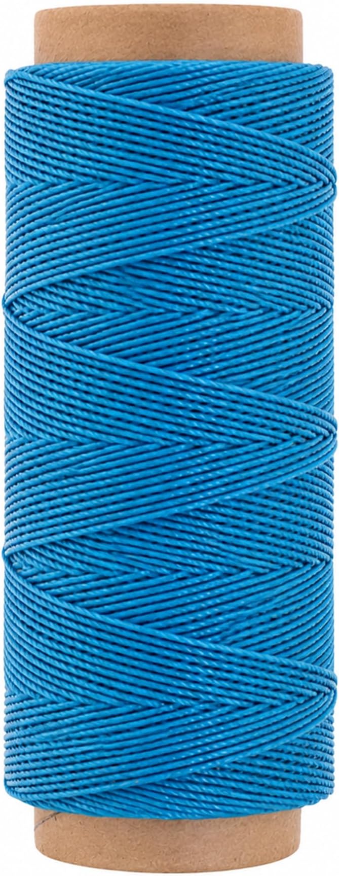 Mandala Crafts 50M 1mm Turquoise Round Waxed Thread for Leather Sewing