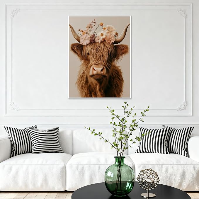 Amaieuin Diamond Art Kits for Adults Beginners Cow Diamond Painting 12x16