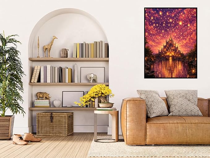 Benjenes Castle Diamond Art Kits for Adults Fantasy Diamond Painting Kits