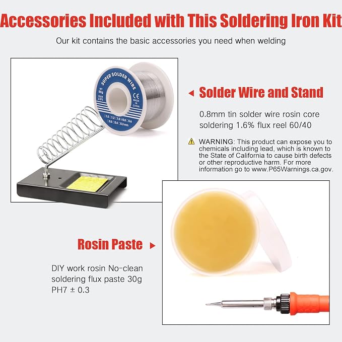 Electronic Soldering Iron Kit, 120W Digital Soldering Gun Tools