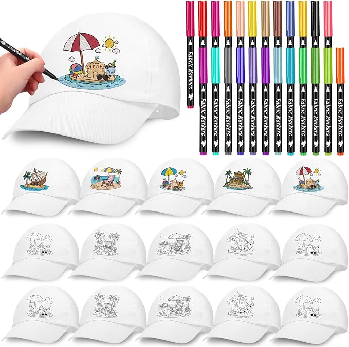 DIY White Baseball Cap for Kids Blank