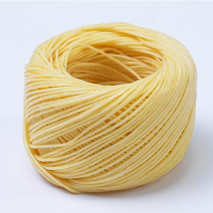 Beeswax Hemp Wicks,200 ft Spool,100% Organic Hemp Wick Well Coated with Beeswax,Standard Size(1.0mm) Mother' Day+Easter Making Candle Decor or Gifts