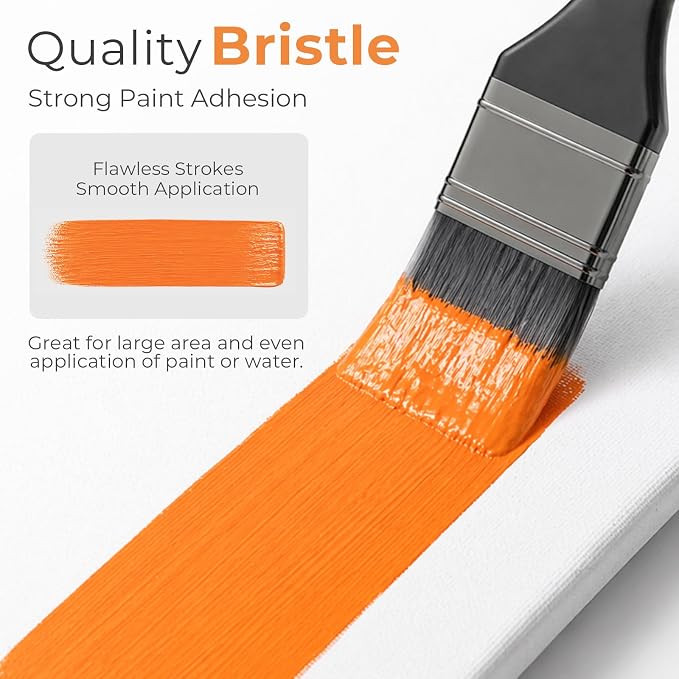 Nicpro 36pcs Paint Brush Set,Professional Paintbrushes for Acrylic Painting | Includes Palette Knife and Canvas Roll, Suitable for Artists and Beginners for Acrylic Painting, Oil, Watercolor, Gouache