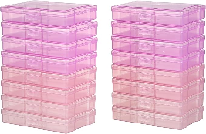 novelinks Photo Storage Boxes with Handle, Photo Organizers and Storage | 1Pack Color, Photo Albums 4x6 Pictures, Photo Cases, Classroom Organization, Index Card Box, Photo Card Holder, Seed Storage