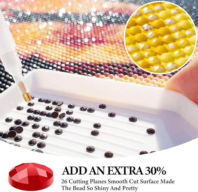 Diamond Art Kits for Adults, Aurora DIY 5D Diamond Painting for Beginners | 12x16 Inch, Full Drill Round Dots, Fantastic Landscapes Gem Art Craft Kits, Home Decor, Stress Relief Relaxing Hobby Gif
