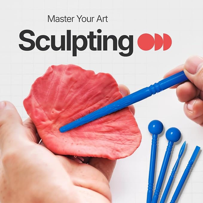 19 Pcs Clay Sculpting Tools, Polymer Clay Tools & Air Dry Clay Accessories