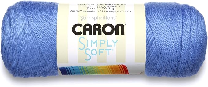 Caron Simply Soft Brites Acrylic Yarn for Crocheting, Berry Blue, 3-Pack | #4 Worsted Yarn, 100% Acrylic, Soft Acrylic Yarn for Crocheting, Knitting, Garments & DIY Projects, 315yd, 170g/6oz per skein