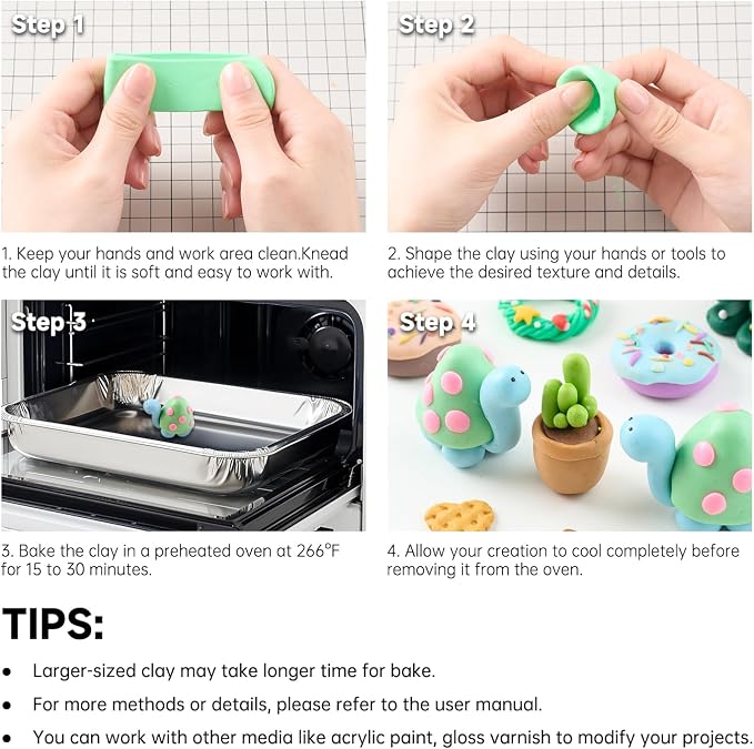Shuttle Art 112 Colors Polymer Clay Kit, Oven Bake Clay for Kids, 20 Sculpting Tools, 16 Accessories, Non-Toxic, Non-Sticky DIY Crafts for Kids Adults