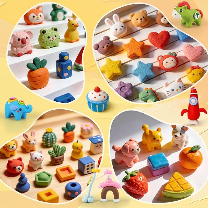 Ixiaoyoo 51 Colors Polymer Clay, Oven Bake DIY Modeling Clay for Kids | Easy to Shape, Non-Sticky, Model Clay Toys with Sculpting Tools, Art Supply for School Project, Home Decor, Gift for Artists