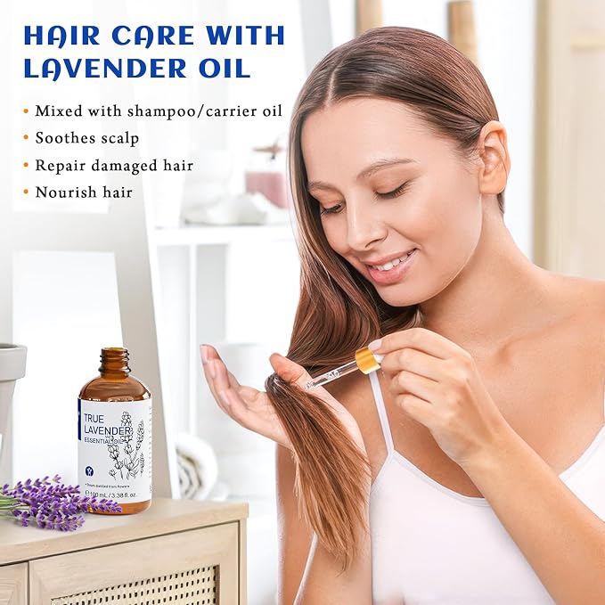 HIQILI Lavender Essential Oil for Diffuser, Aromatherapy & Better Sleep