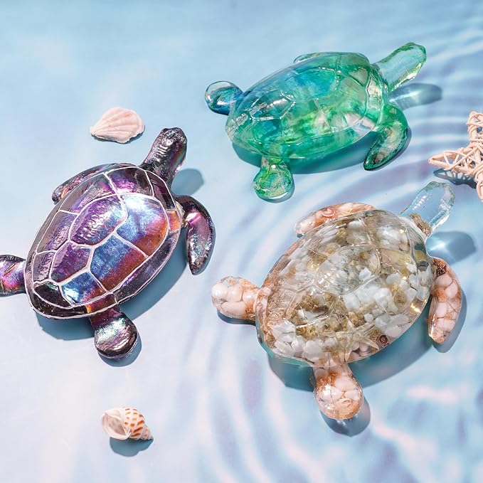 LET'S RESIN Turtle Shape Resin Molds, 3D Animal Silicone Molds for Epoxy Resin, Large Sea Turtle Marine Art Silicone Resin Molds for Craft, Ocean Theme Night Lights, Home Decor | Large Sea Turtle Marine Art Silicone Resin Molds for Craft, Ocean Theme N...