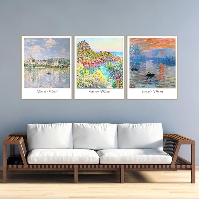 3 Pack Monet Diamond Art Kits for Adults Diamond Painting Kit for Beginner