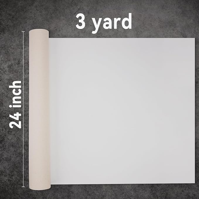 PHOENIX 24 Inch Wide x 3 Yard (9 Feet) Long Canvas Roll
