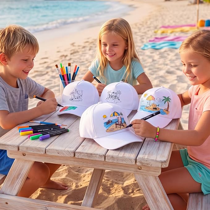 DIY White Baseball Cap for Kids Blank