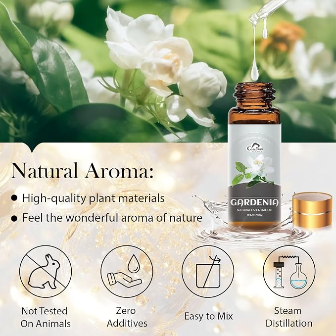 Essential Oil Set, 32 Pcs Fragrance Oils for Diffusers, Home Care, Humidifier Laundry, Candle Making - Tea Tree, Sandalwood, Lavender, Vanilla, Eucalyptus and More(5mL)