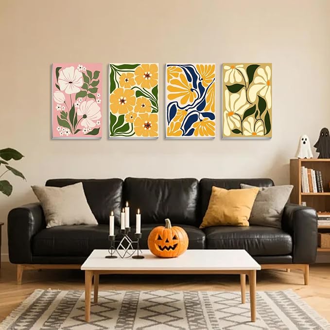 Flower Paint by Number for Adults, Paint by Numbers Kit for Adults 8x12 in