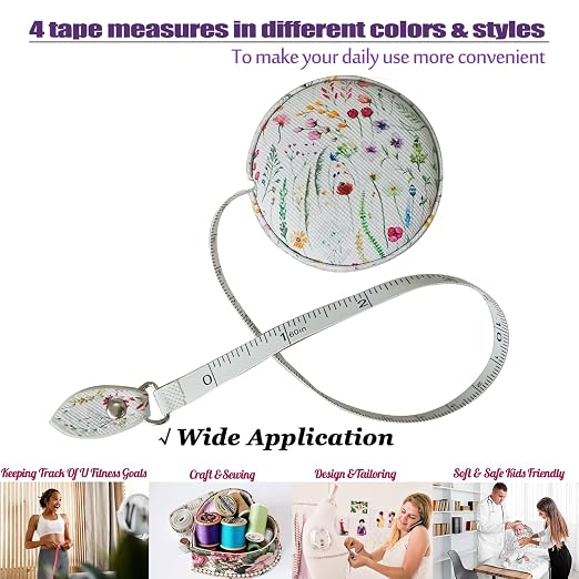 Tape Measure for Body Measuring Fabric Sewing Tailor Ruler Flexible Soft Pocket Small Mini Body Measurement Cloth Measuring Tape 60 Inch Premium Leather Retractable Tape Measure